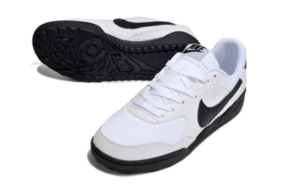 Unisex Nike Terra Manta TF Artificial Turf Low-Tops Football Shoes - White/Black