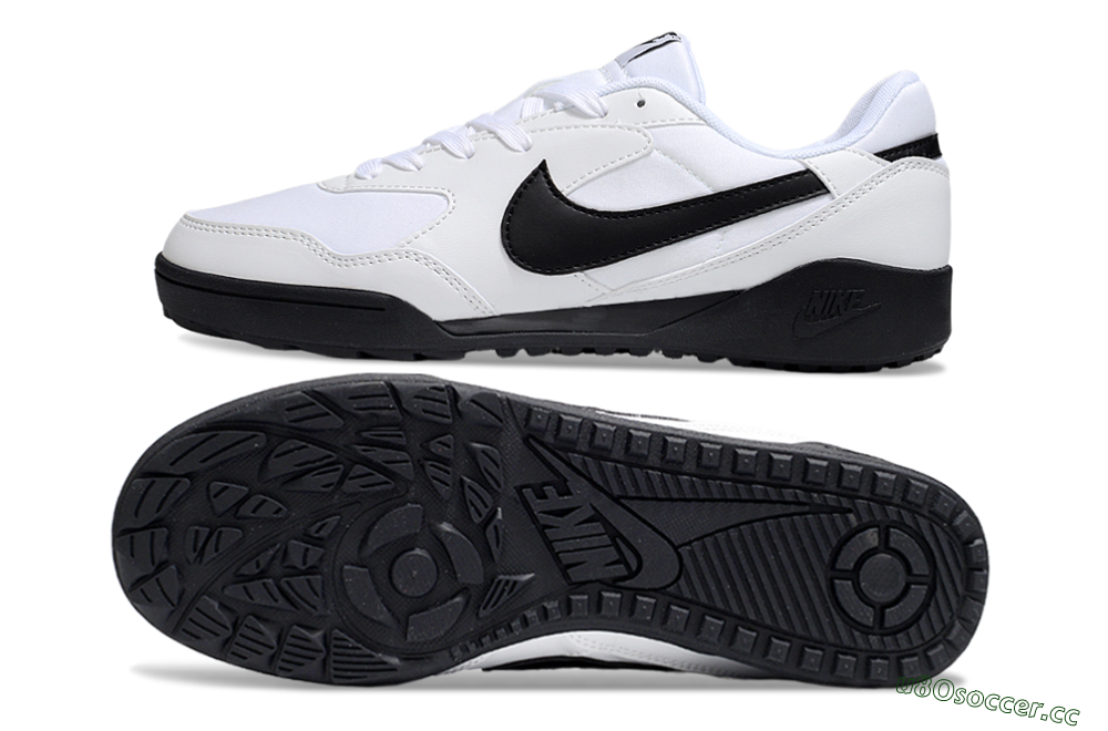 Unisex Nike Terra Manta TF Artificial Turf Low-Tops Football Shoes - White/Black 1
