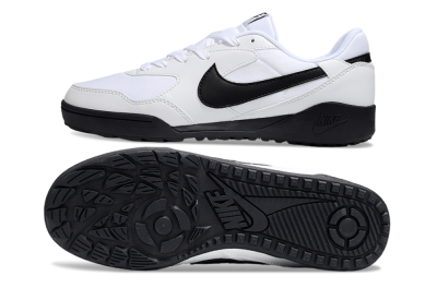 Unisex Nike Terra Manta TF Artificial Turf Low-Tops Football Shoes - White/Black