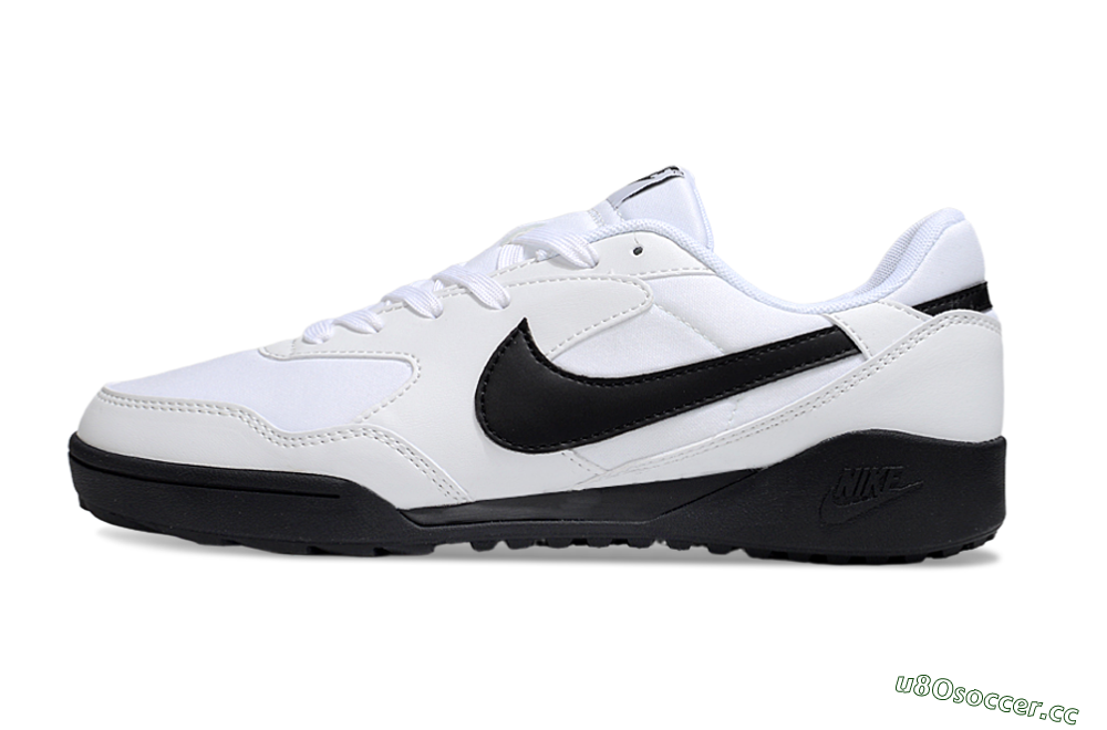 Unisex Nike Terra Manta TF Artificial Turf Low-Tops Football Shoes - White/Black 0