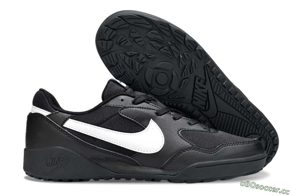 Unisex Nike Terra Manta TF Artificial Turf Low-Tops Football Shoes - Black/White 2