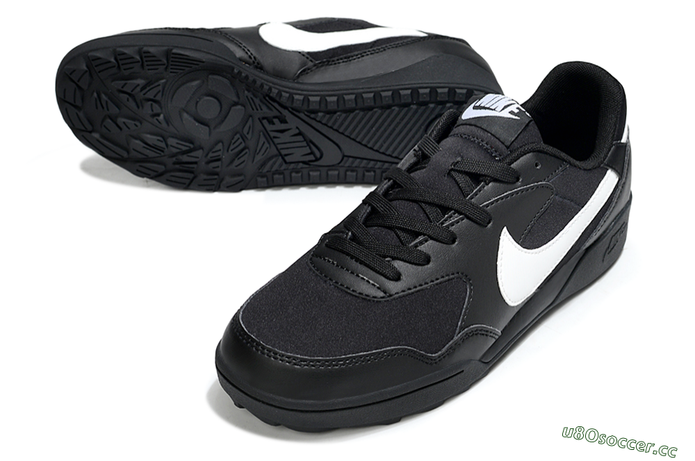 Unisex Nike Terra Manta TF Artificial Turf Low-Tops Football Shoes - Black/White 3