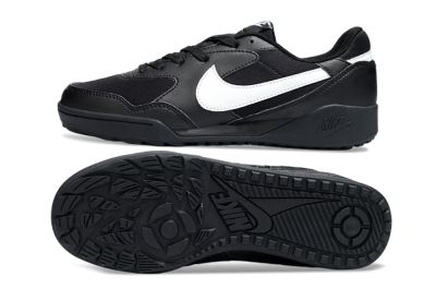 Unisex Nike Terra Manta TF Artificial Turf Low-Tops Football Shoes - Black/White
