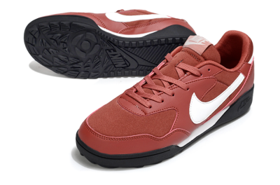 Unisex Nike Terra Manta TF Artificial Turf Low-Tops Football Shoes - Red/White/Black
