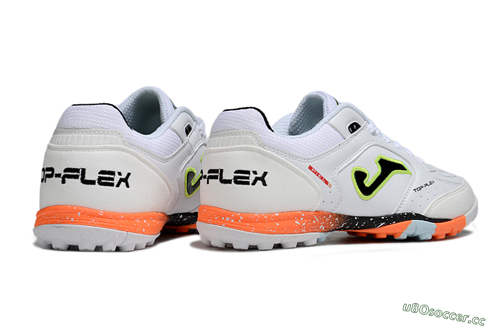 Men's Joma Top Flex TF Artificial Turf Low-Tops Football Shoes - White/Black/Yellow 6
