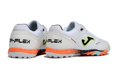 Men's Joma Top Flex TF Artificial Turf Low-Tops Football Shoes - White/Black/Yellow