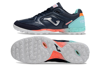 Men's Joma Top Flex TF Artificial Turf Low-Tops Football Shoes - Blue/Silver/Jade