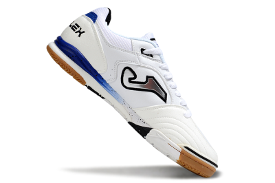 Men's Joma Top Flex IC Indoor & Futsal Low-Tops Football Shoes - White/Silver/Black