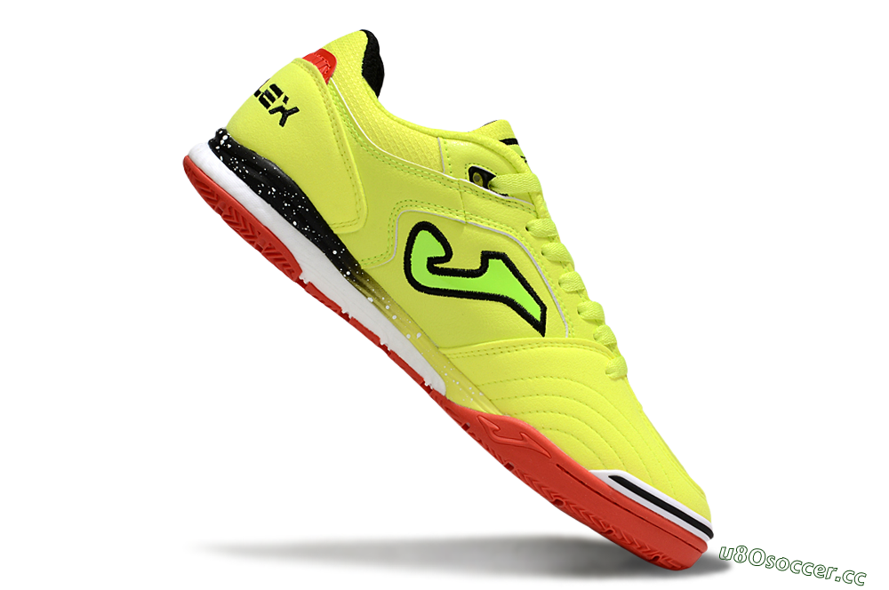 Men's Joma Top Flex IC Indoor & Futsal Low-Tops Football Shoes - Yellow/Red/Black 4