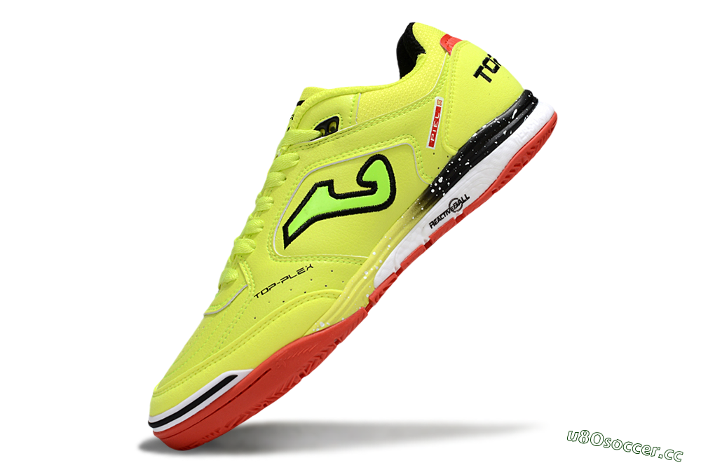 Men's Joma Top Flex IC Indoor & Futsal Low-Tops Football Shoes - Yellow/Red/Black 5