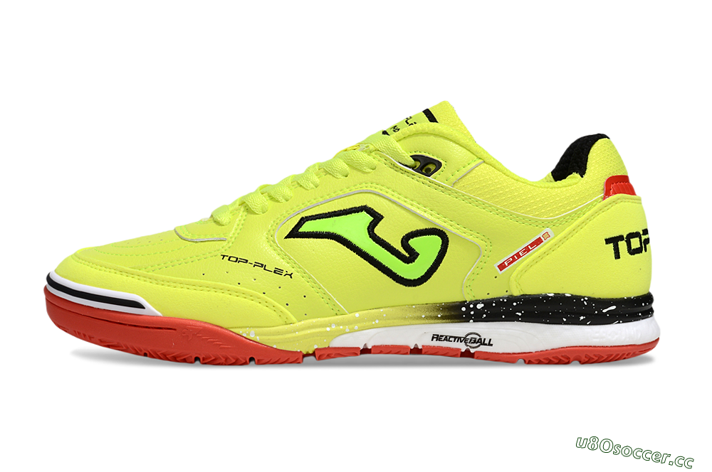 Men's Joma Top Flex IC Indoor & Futsal Low-Tops Football Shoes - Yellow/Red/Black 0