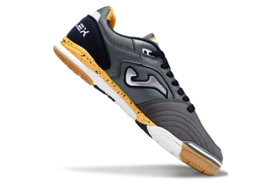 Men's Joma Top Flex IC Indoor & Futsal Low-Tops Football Shoes - Grey/Silver/Black