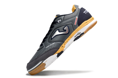 Men's Joma Top Flex IC Indoor & Futsal Low-Tops Football Shoes - Grey/Silver/Black