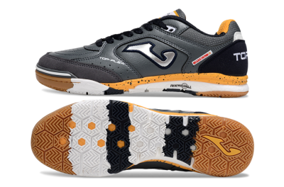 Men's Joma Top Flex IC Indoor & Futsal Low-Tops Football Shoes - Grey/Silver/Black