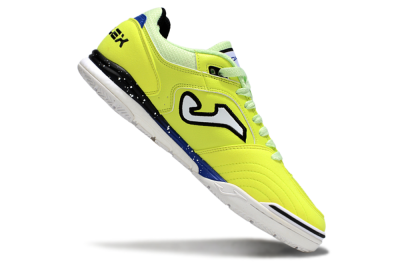 Men's Joma Top Flex IC Indoor & Futsal Low-Tops Football Shoes - Yellow/Blue/White