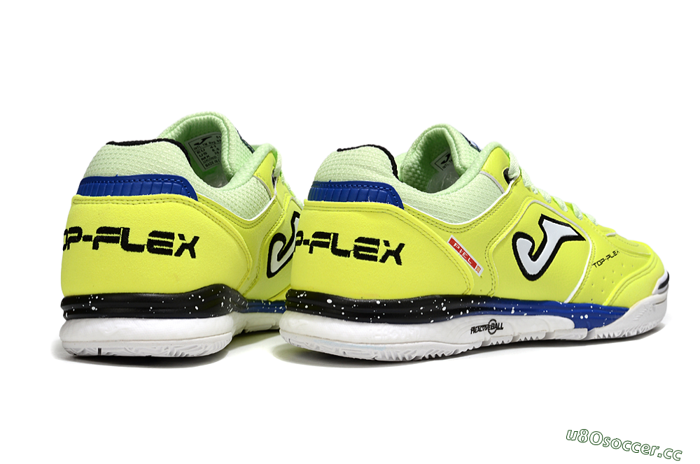 Men's Joma Top Flex IC Indoor & Futsal Low-Tops Football Shoes - Yellow/Blue/White 6
