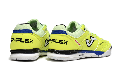 Men's Joma Top Flex IC Indoor & Futsal Low-Tops Football Shoes - Yellow/Blue/White
