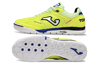 Men's Joma Top Flex IC Indoor & Futsal Low-Tops Football Shoes - Yellow/Blue/White