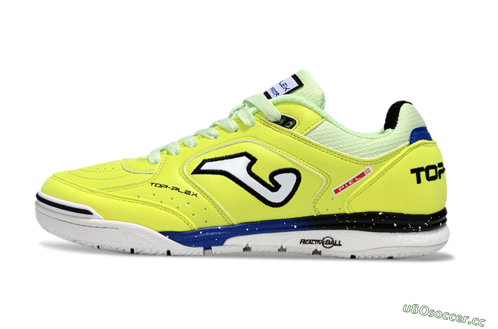 Men's Joma Top Flex IC Indoor & Futsal Low-Tops Football Shoes - Yellow/Blue/White 0