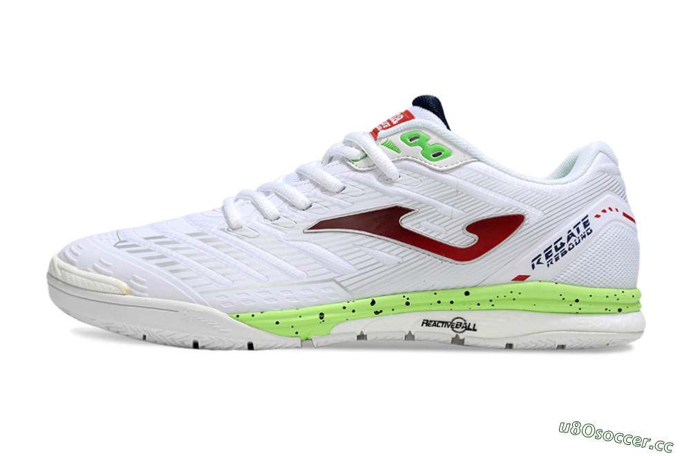 Men's Joma Top Flex IC Indoor & Futsal Low-Tops Football Shoes - White/Red/Yellow 0