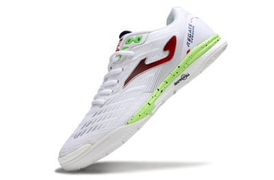 Men's Joma Top Flex IC Indoor & Futsal Low-Tops Football Shoes - White/Red/Yellow