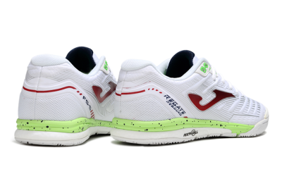 Men's Joma Top Flex IC Indoor & Futsal Low-Tops Football Shoes - White/Red/Yellow