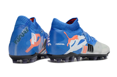 Men's Puma Future 8 Ultimate MG Multi Ground Low-Tops Football Boots - Blue/Red/Black