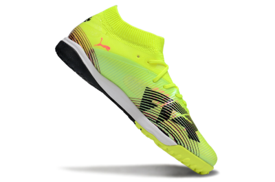 Men's Puma Future 8 Ultimate TF Artificial Turf Low-Tops Football Shoes - Yellow/Black/Red