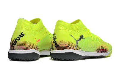 Men's Puma Future 8 Ultimate TF Artificial Turf Low-Tops Football Shoes - Yellow/Black/Red