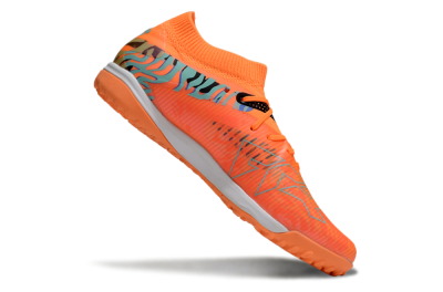 Men's Puma Future 8 Ultimate TF Artificial Turf Low-Tops Football Shoes - Red/Black/Blue