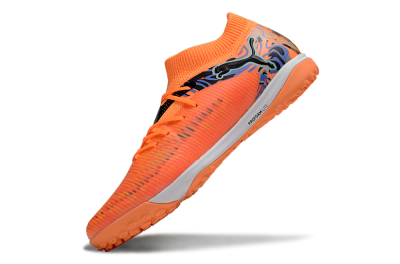 Men's Puma Future 8 Ultimate TF Artificial Turf Low-Tops Football Shoes - Red/Black/Blue