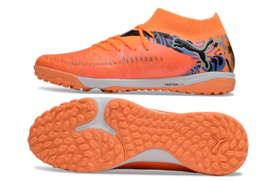 Men's Puma Future 8 Ultimate TF Artificial Turf Low-Tops Football Shoes - Red/Black/Blue