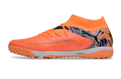 Men's Puma Future 8 Ultimate TF Artificial Turf Low-Tops Football Shoes - Red/Black/Blue