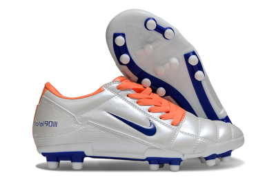 Men's Nike Total 90 III FG Firm Ground Low-Tops Football Boots - White/Blue/Red