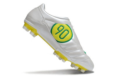 Men's Nike Total 90 III FG Firm Ground Low-Tops Football Boots - White/Green/Yellow