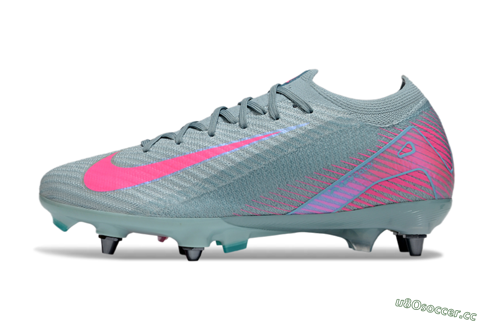 Men's Nike Air Zoom Mercurial Vapor 16 Elite SG Soft Ground Low-Tops Football Boots - Jade/Pink 0