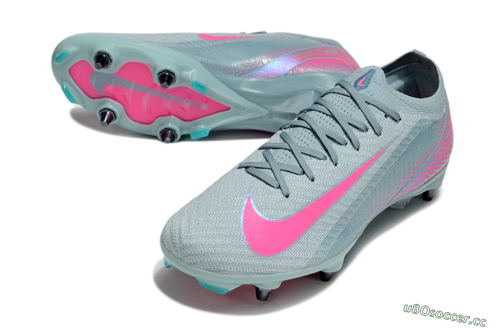 Men's Nike Air Zoom Mercurial Vapor 16 Elite SG Soft Ground Low-Tops Football Boots - Jade/Pink 3