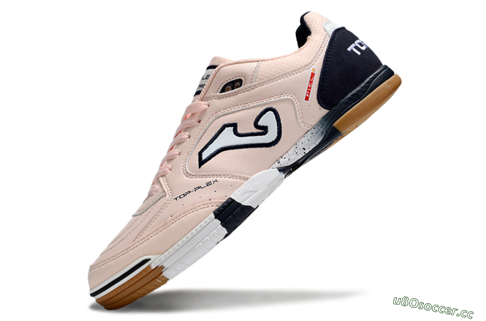 Men's Joma Top Flex IC Indoor & Futsal Low-Tops Football Shoes - Pink/White/Black 5