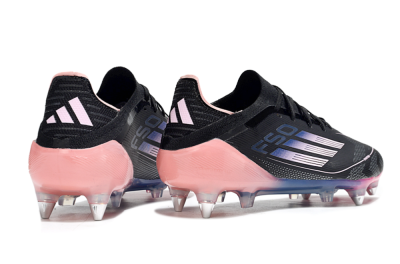 Men's Adidas F50 Elite SG Soft Ground Low-Tops Football Boots - Black/Blue/Pink
