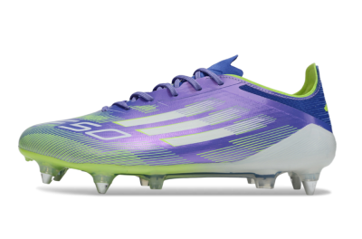 Men's Adidas F50 Elite SG Soft Ground Low-Tops Football Boots - Purple/Yellow/White