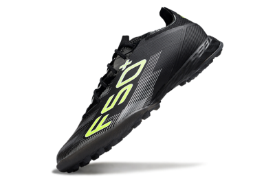 Men's Adidas F50 Pro TF Artificial Turf Low-Tops Football Shoes - Black/Yellow/White