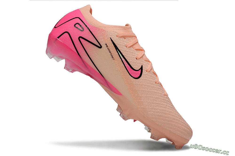 Men's Nike Air Zoom Mercurial Vapor 16 Elite FG Firm Ground Low-Tops Football Boots - Pink/Yellow/Black 4