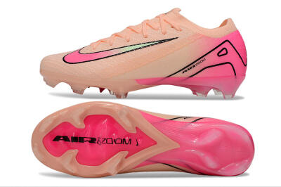 Men's Nike Air Zoom Mercurial Vapor 16 Elite FG Firm Ground Low-Tops Football Boots - Pink/Yellow/Black