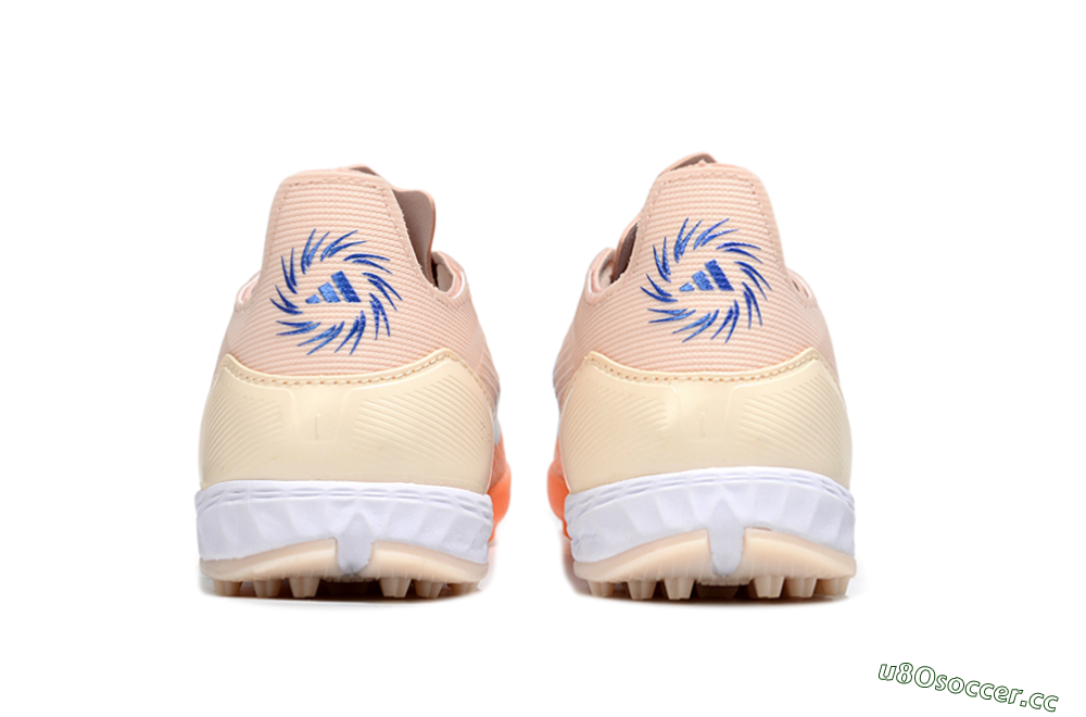 Unisex Adidas F50 Pro TF Artificial Turf Low-Tops Football Shoes - Pink/Orange/Blue 5