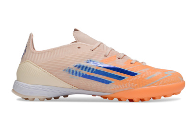 Unisex Adidas F50 Pro TF Artificial Turf Low-Tops Football Shoes - Pink/Orange/Blue