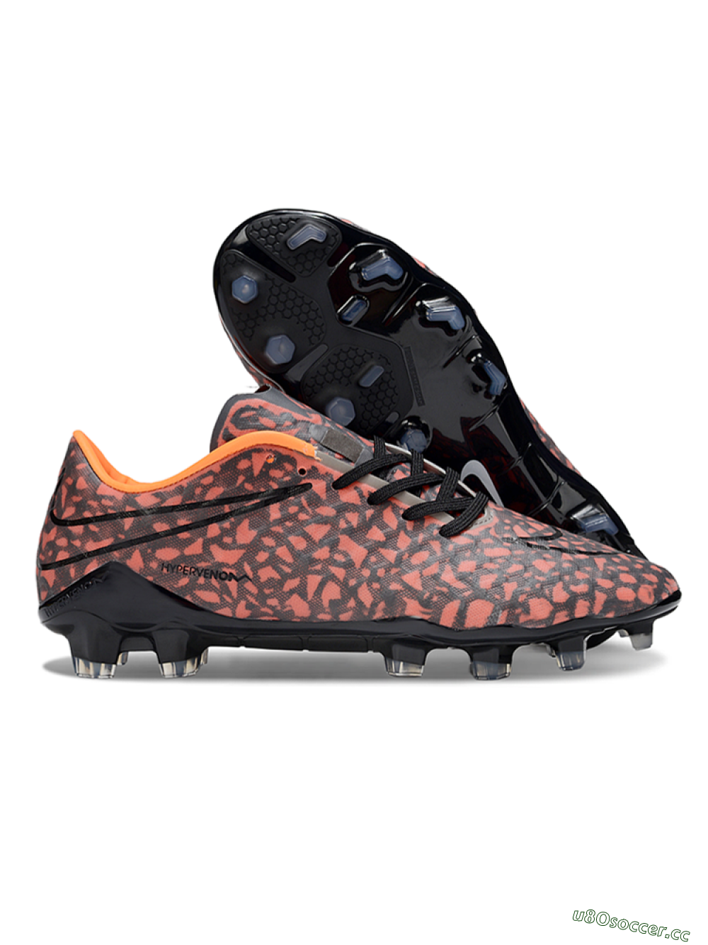 Men's Nike Hypervenom Phantom RGN SE FG Firm Ground Low-Tops Football Boots - Black/Red 2