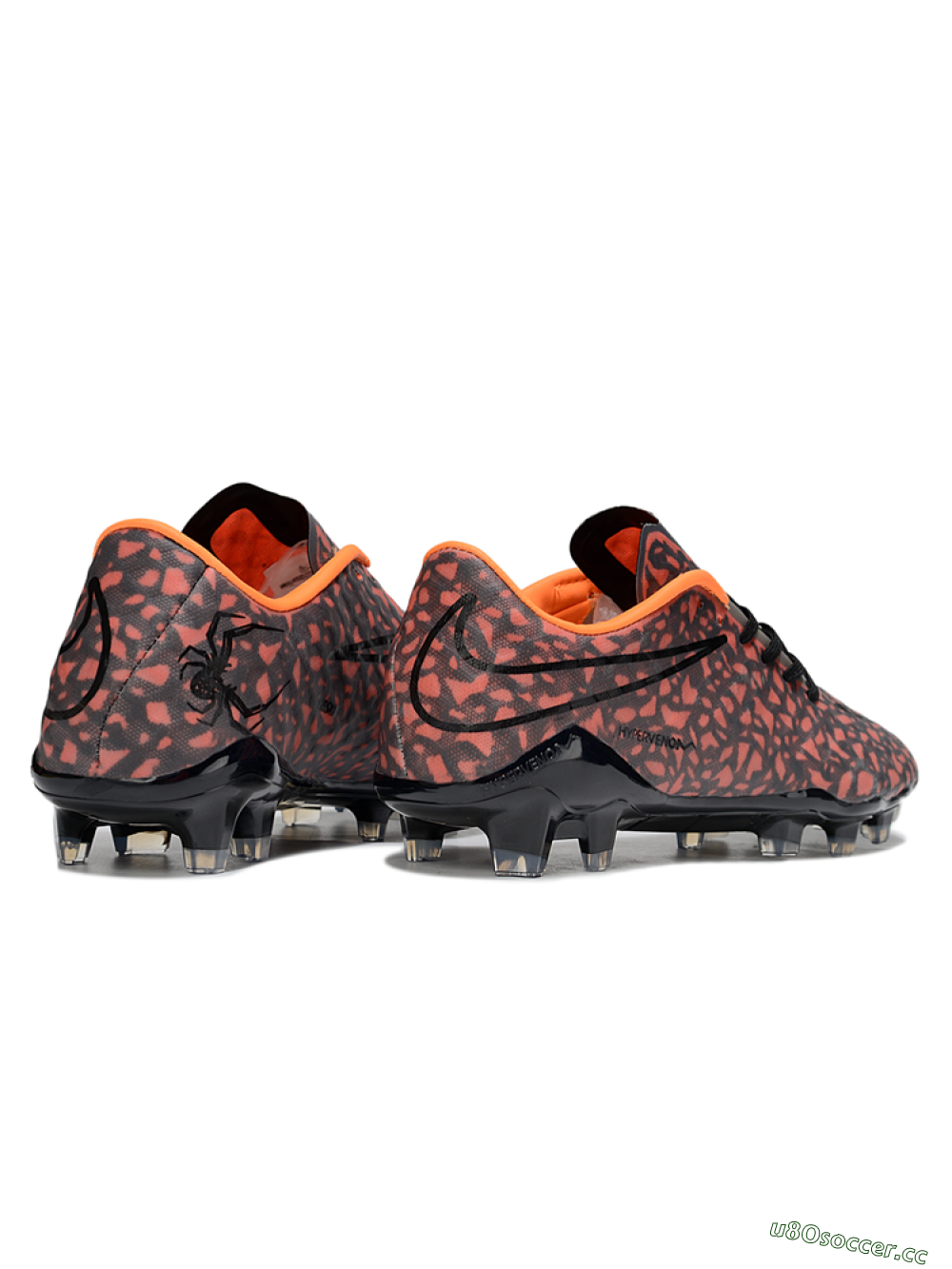 Men's Nike Hypervenom Phantom RGN SE FG Firm Ground Low-Tops Football Boots - Black/Red 6