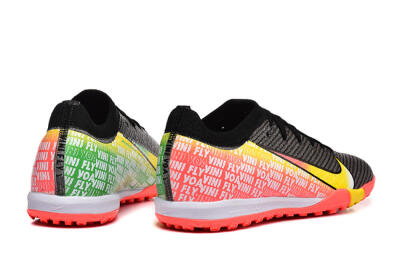 Unisex Nike Air Zoom Mercurial Vapor 16 Elite TF Artificial Turf Low-Tops Football Shoes - Black/Yellow/Red