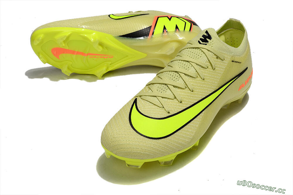Unisex Nike Air Zoom Mercurial Vapor 16 Elite FG Firm Ground Low-Tops Football Boots - Yellow/Black/Red 3