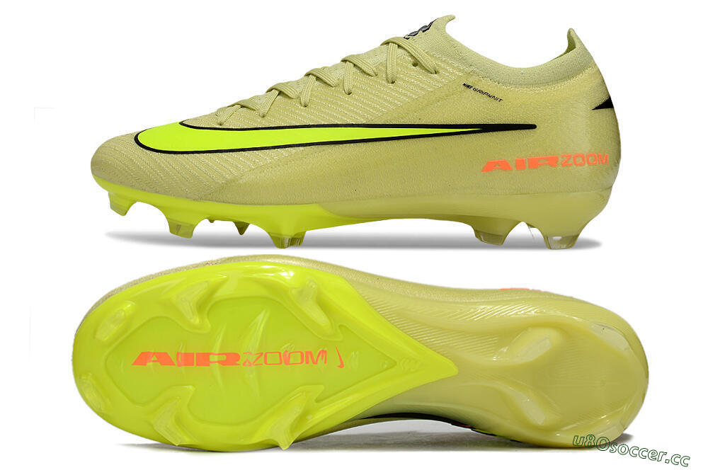 Unisex Nike Air Zoom Mercurial Vapor 16 Elite FG Firm Ground Low-Tops Football Boots - Yellow/Black/Red 1
